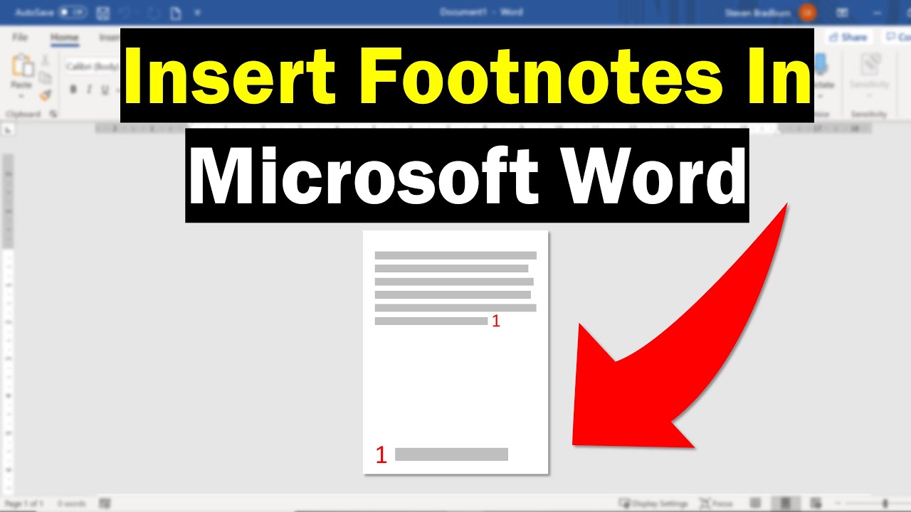 Cara Membuat Footnote di Word