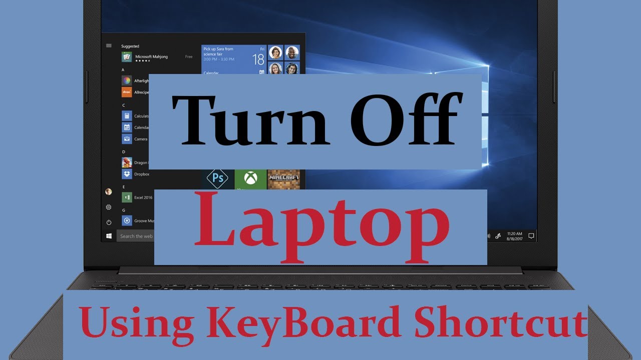 Cara Mematikan Laptop dengan Keyboard