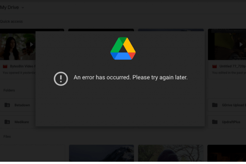 Cara Mengatasi Google Drive Error