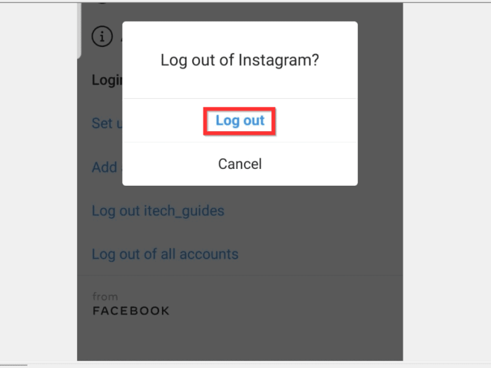 Cara Log Out Instagram di iPhone dan Android