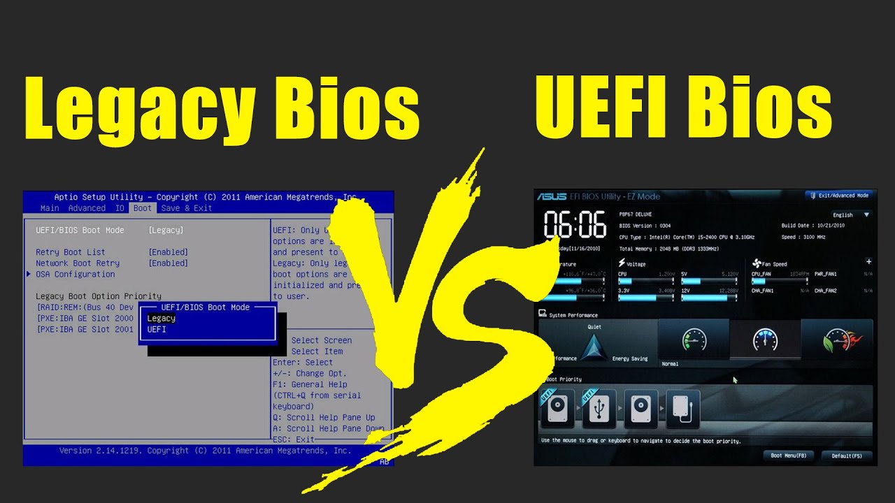 Perbedaan Legacy BIOS dan UEFI