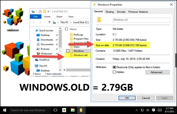 Cara Menghapus Windows Old Setelah Upgrade Windows untuk Menghemat Storage