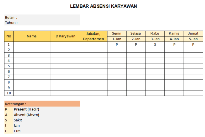 Cara Bikin Absensi Harian dengan Mudah