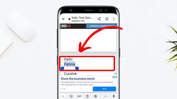 Cara Membuat Tulisan Miring di Instagram