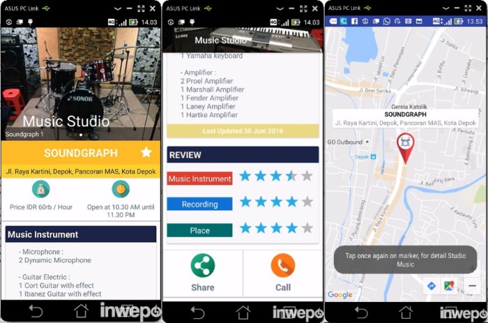 Perancangan penunjuk rute pada kendaraan pribadi menggunakan aplikasi mobile gis berbasis android yang terintegrasi pada google maps