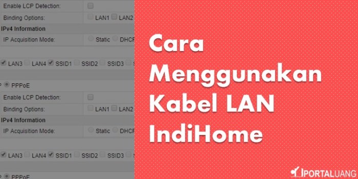 Cara Setting Jaringan INDOHOME