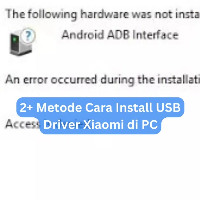 Cara Install USB Driver Xiaomi di PC