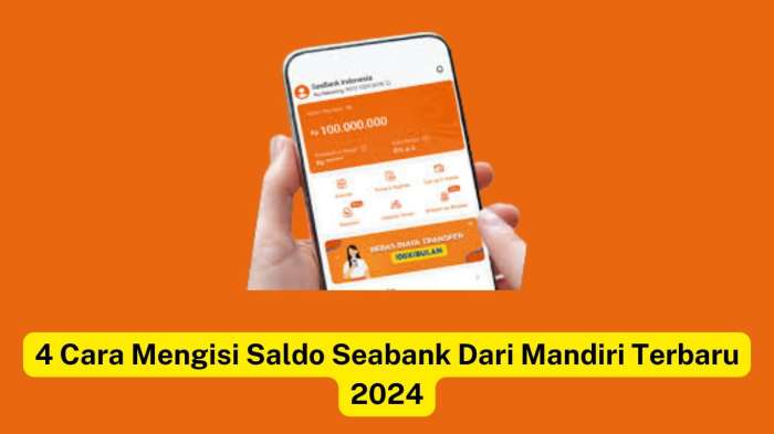 Cara Mengisi Saldo Shopeepay lewat SEA Bank