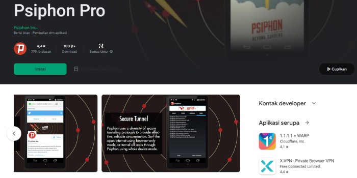 Cara Download dan Menggunakan Psiphon Pro Apk Terbaru