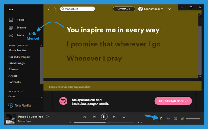 Cara Menerjemahkan Lirik Lagu di Spotify