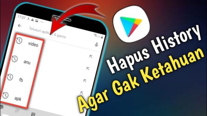 Cara Menghapus Bekas Pencarian di Play Store di Android