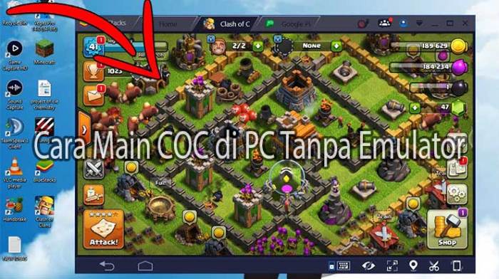 Coc emulator tanpa pc