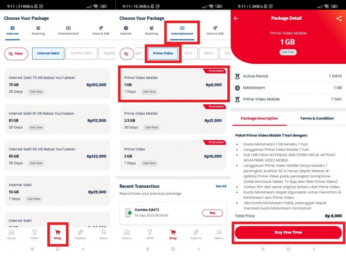 Cara Mengaktifkan Prime Video Telkomsel