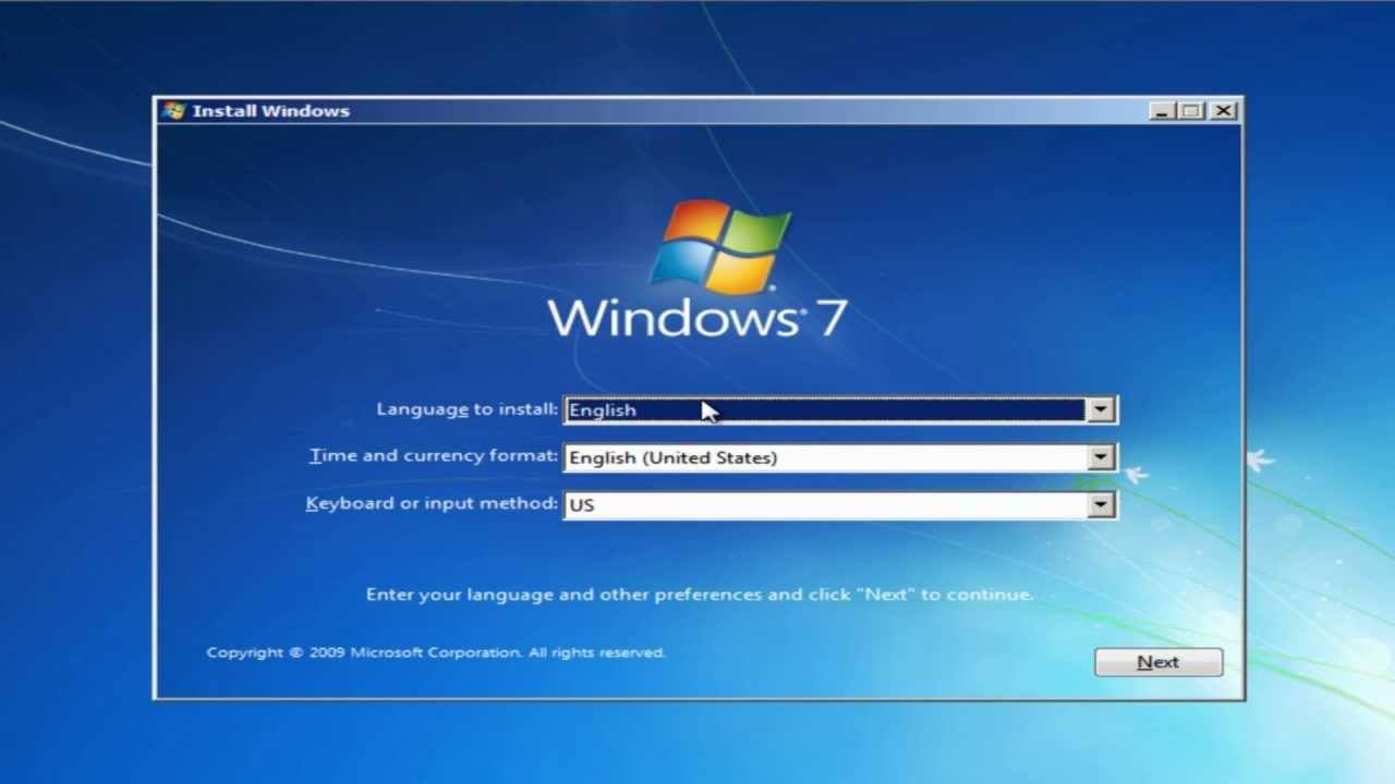 Cara Instal Windows 7 dengan DVD/Flashdisk