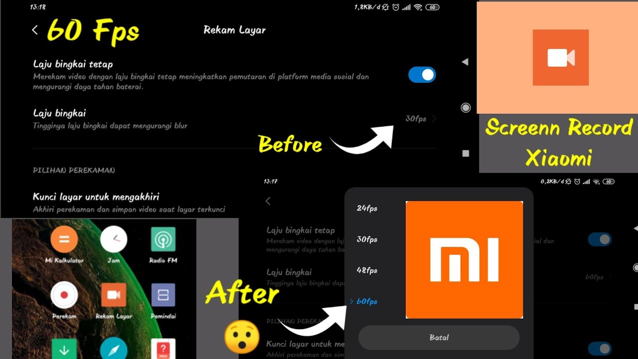 5+ Langkah Cara Merekam Layar 60FPS di Xiaomi