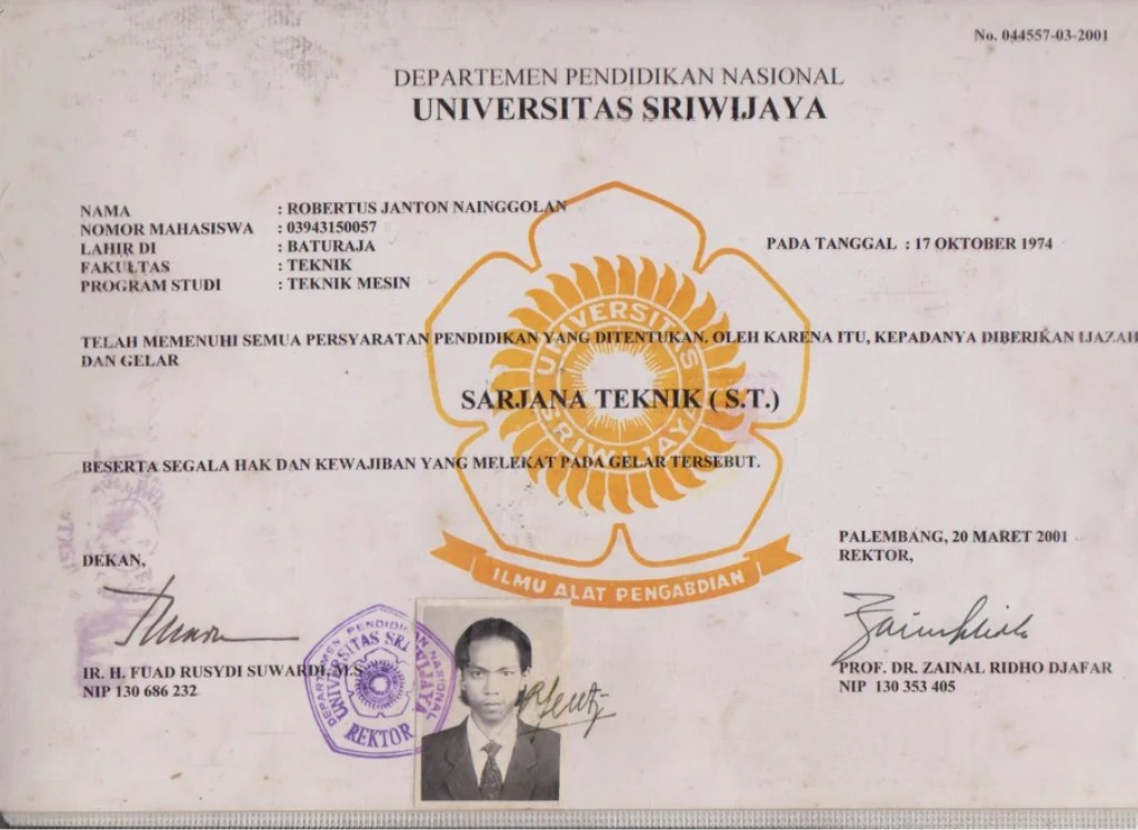 Akreditasi Universitas Sriwijaya