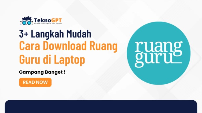 Cara Download Ruang Guru di Laptop