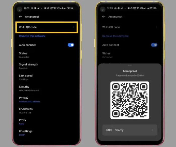 Cara Melihat Barcode WiFi di HP Realme