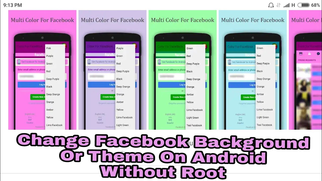 Cara Mengganti Background FB di Android