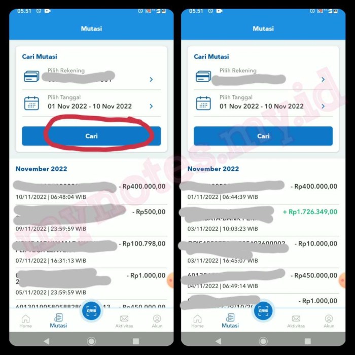 7+ Cara Menghapus Mutasi Rekening BRI