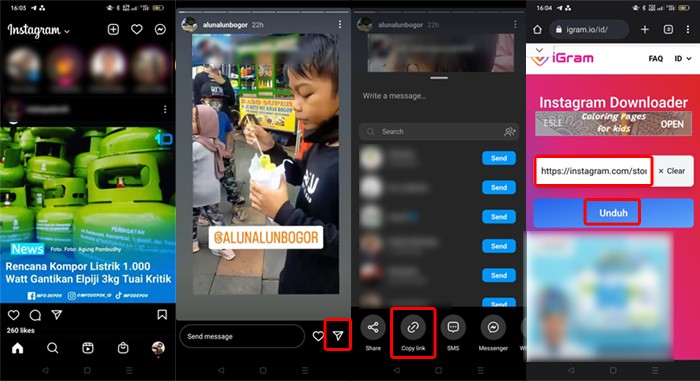 Cara Download Story IG Melalui Link, Dijamin Berhasil