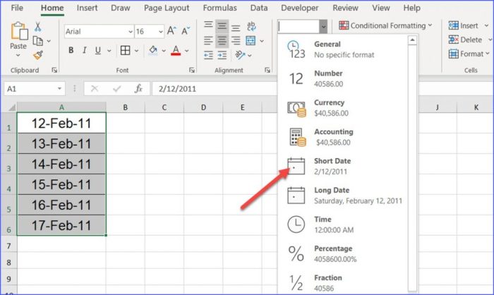 Cara Mengkonversi atau Mengubah Tanggal Ke Nama Hari Di Microsoft Excel