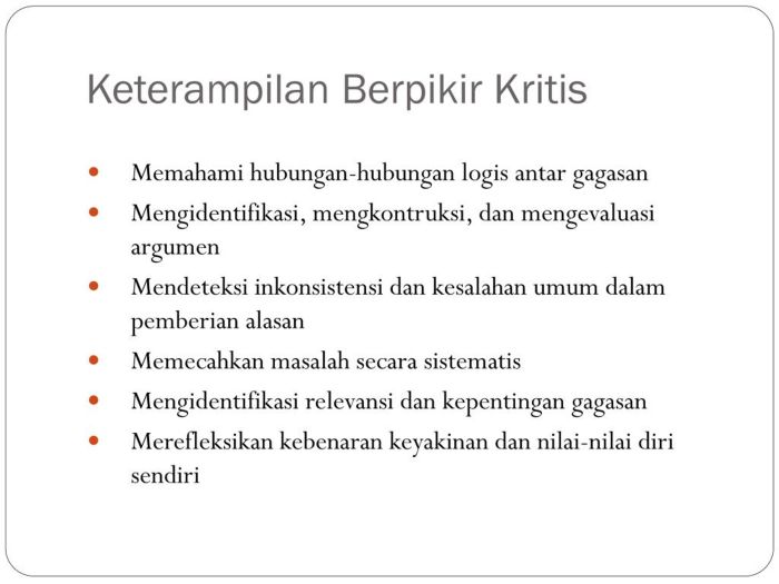 Analisis Pengaruh Kurikulum Berbasis Kompetensi terhadap Keterampilan Berpikir Kritis Siswa