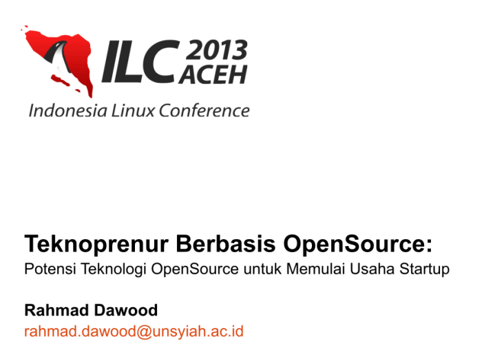 Memulai Open Source untuk Startup