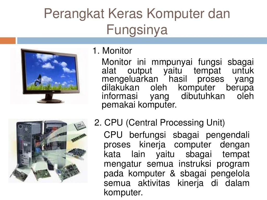 Panduan Lengkap Perangkat Keras Komputer: Komponen dan Spesifikasi