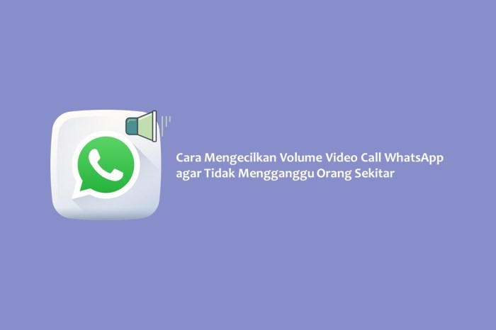 Cara Mengecilkan Volume Video Call Whatsapp