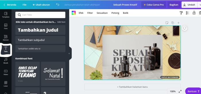 Cara Gunakan Template di Canva