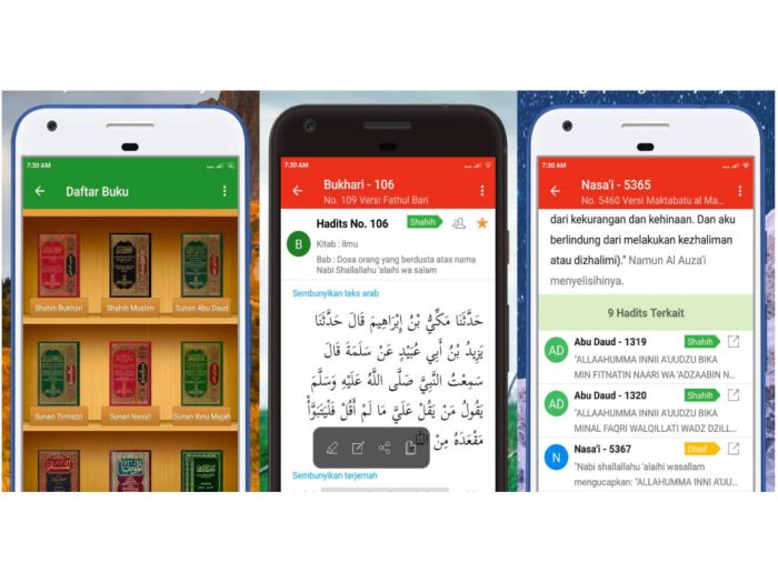 Rancang bangun aplikasi pembelajaran hadis untuk perangkat mobile berbasis Android