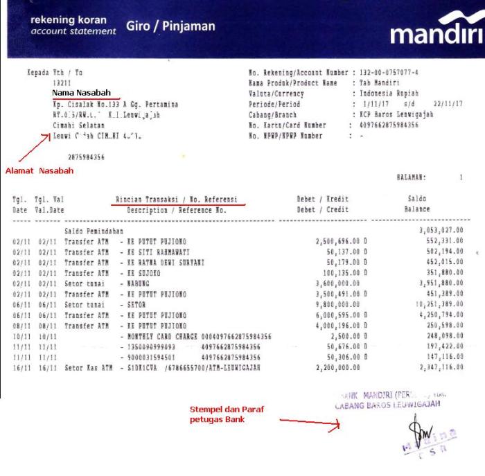 Cara Cetak Rekening Koran Mandiri Terbaru: Panduan Lengkap