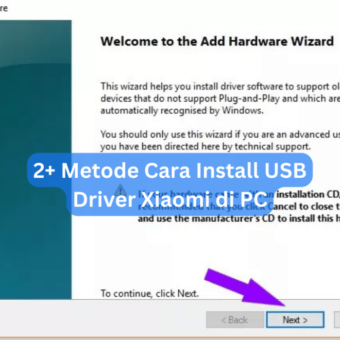 Cara Install USB Driver Xiaomi di PC