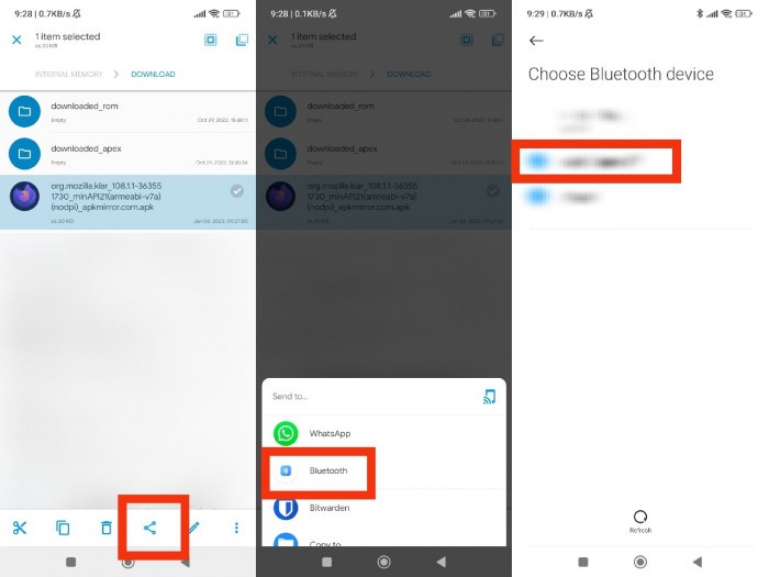 Cara Membagikan Aplikasi APK Lewat Bluetooth