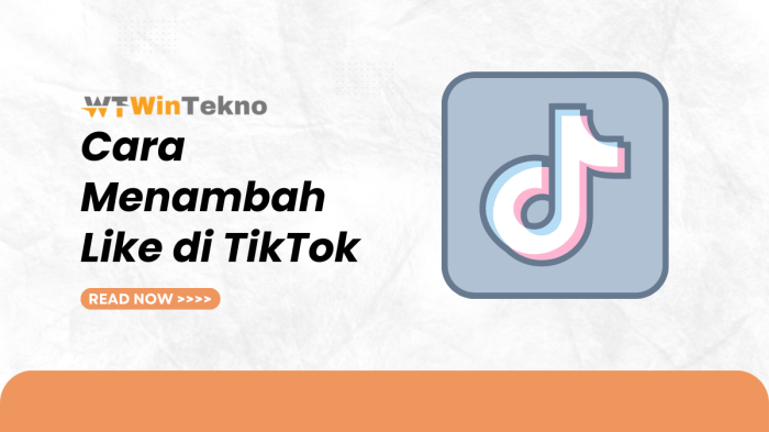 Cara Menambah Like di TikTok Secara Gratis