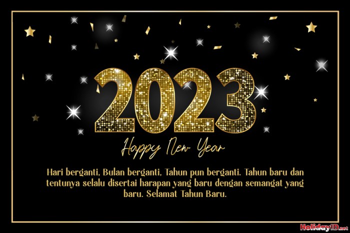 Gambar Ucapan Selamat Tahun Baru 2025 Happy New Year Bergerak