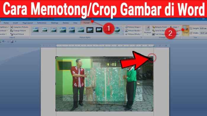 Cara Meng Crop Gambar di Word