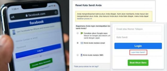 Cara Masuk Facebook Lupa Kata Sandi Nomor HP Tidak Aktif