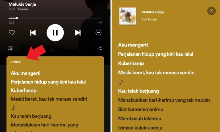 Cara Menerjemahkan Lirik Lagu di Spotify