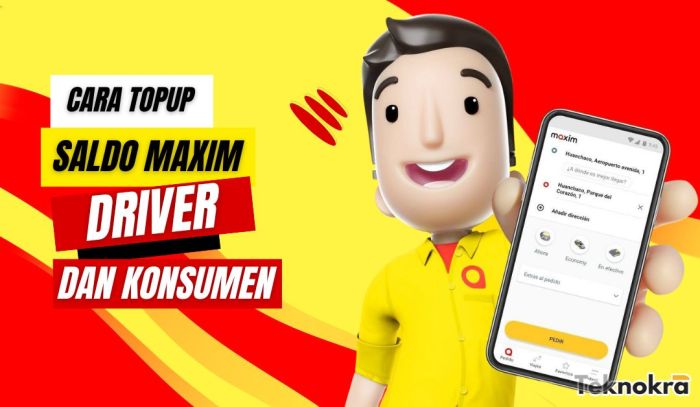 Cara Top Up Maxim Driver