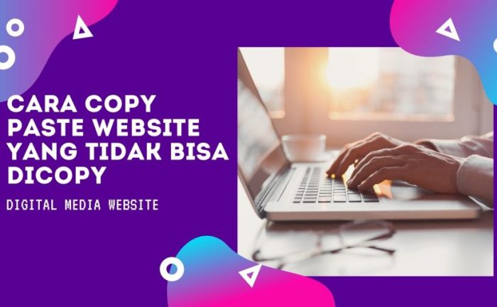 Cara Copy Web Yang Tidak Bisa Dicopy Di Chrome Android