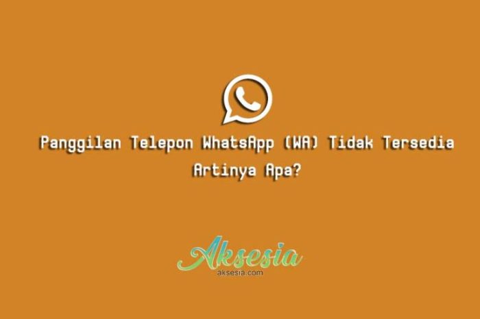 Penyebab Kenapa Riwayat Panggilan Whatsapp Tidak Muncul