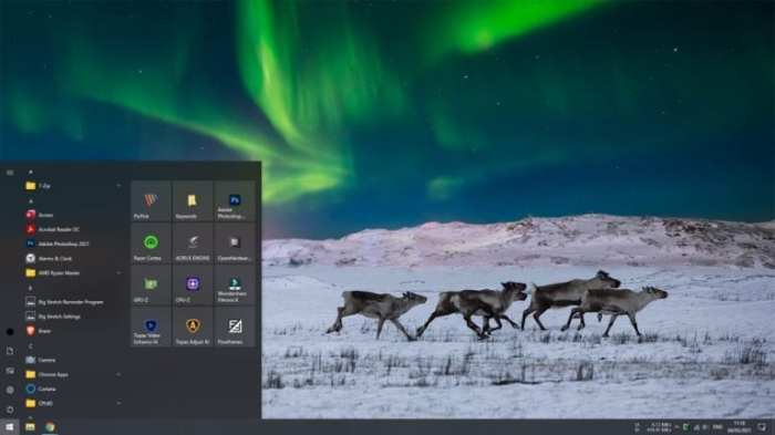 Cara Membuat Menu Taskbar Transparan di Windows 10