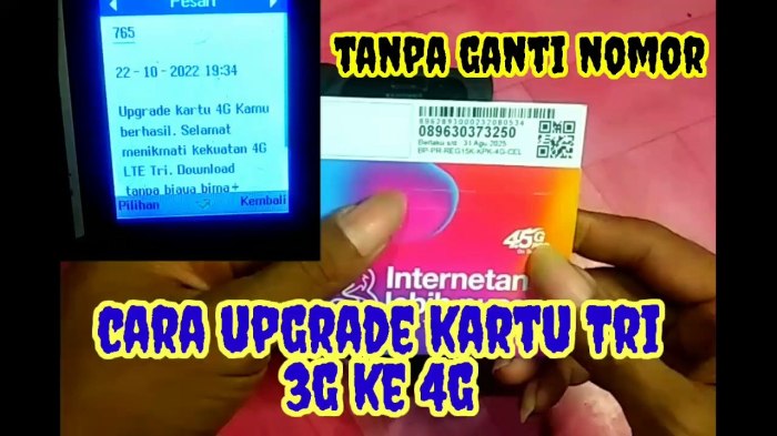 Cara Upgrade Kartu 3 Tri 3G ke 4G Sendiri Online Terbaru